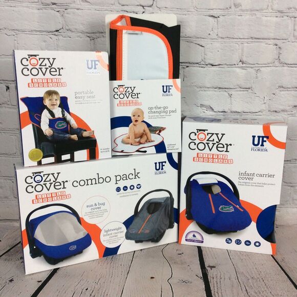 NCAA University Of Florida Gators “Baby Shower Gift Set” 4 Piece Set Cozy Cover - Picture 1 of 12